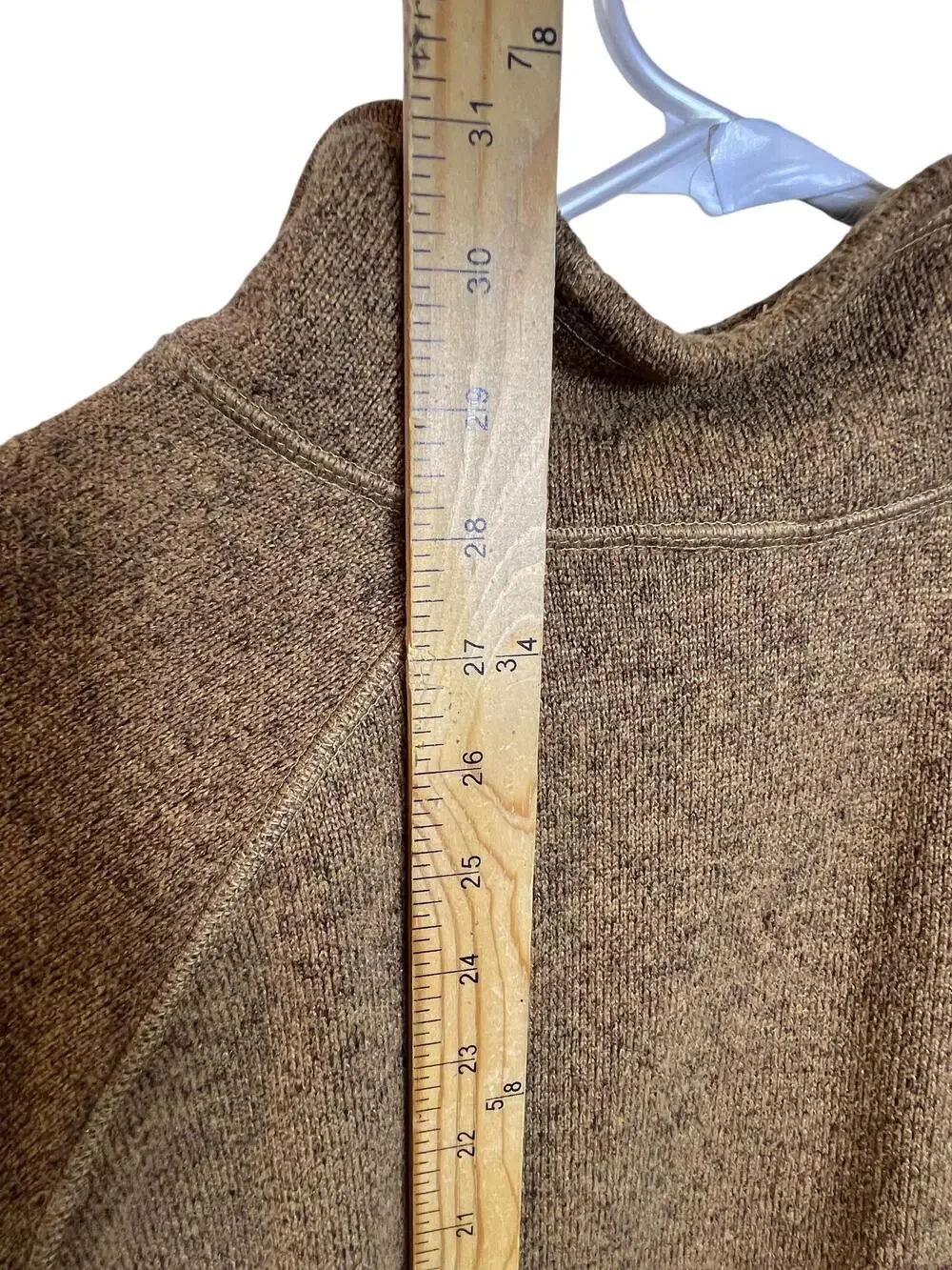 North Face Pullover Mens XL Brown Half Zip Sweater Outdoors Hiking Fleece Jacket